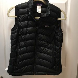 Patagonia down sweater vest black